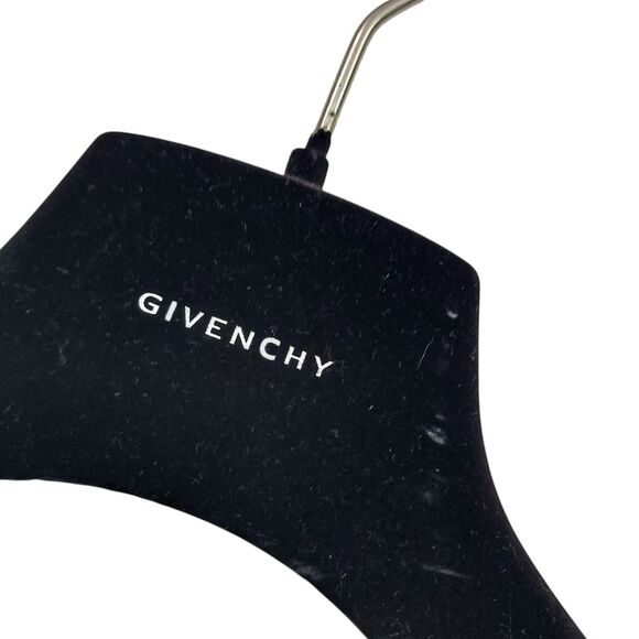 Vintage Givenchy Velvet Clothes Hanger Designer Luxury Black Blazer Coat Jacket - Picture 2 of 8